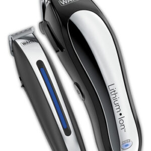 Máquina Para Cortar El Pelo Con Batería De Ion Y Litio De. Color Negro/plata