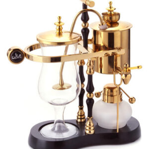 Cafetera Eléctrica De Lujo Belga, Estilo Familia Real, De . Color Black, Gold