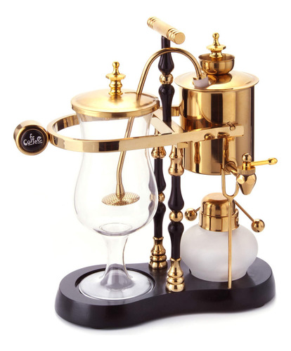 Cafetera Eléctrica De Lujo Belga, Estilo Familia Real, De . Color Black, Gold