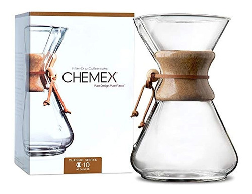 Cafetera De Vidrio Chemex, Classic, Transparente Color Clear