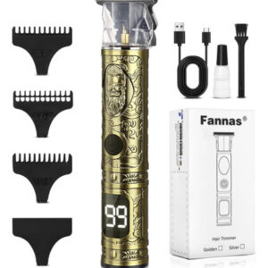 Fannas Cortapelos Para Hombres, Recortadora De Pelo Profesi. Color Oro