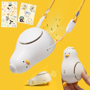 Famiduo Ventilador De Cuello Portátil Con Cordón, Pato Pl