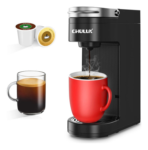 Chulux Cafetera De Una Sola Porción Kcup, Cafetera De Una . Color Negro