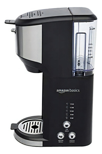 Amazon Basics Cafetera De Cápsulas Individuales De Doble C. Color Negro Y Ss