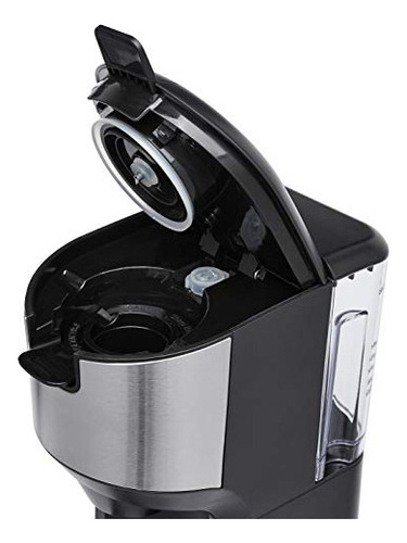 Amazon Basics Cafetera De Cápsulas Individuales De Doble C. Color Negro Y Ss - Imagen 5