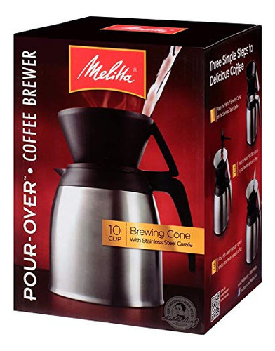 Melitta Cafetera, Cápsula Con Vertedor Más Taza Para Viaj. Color Jarra De Acero - Imagen 3