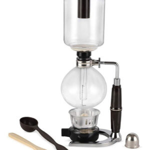 Sifón Kendal De Mesa De Vidrio, Cafetera De 5 Tazas Color Negro