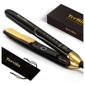 Terviiix Plancha Plana 100% Titanio, Alisador Y Rizador De . Color Negro