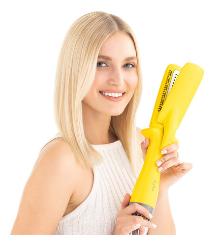 Drybar The Straight Shot - Plancha De Secado Por Soplado Color Amarillo - Imagen 3