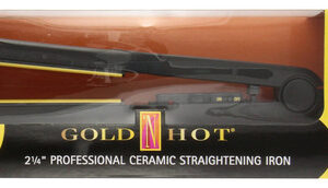 Gold N Hot Gh Plancha Plana De Cerámica Profesional De 2-1. Color Oro