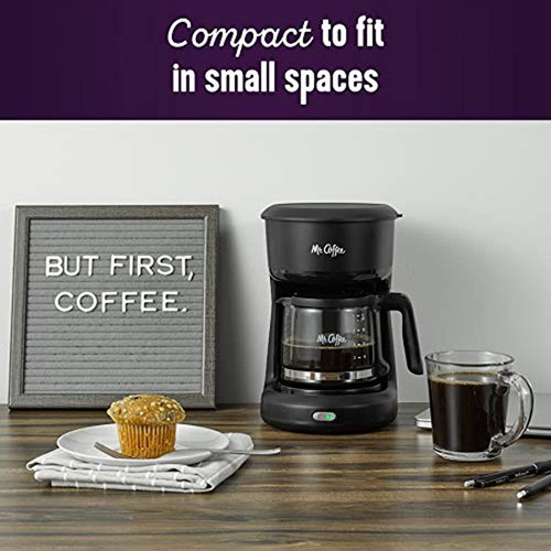 Mr. Coffee 2129512, Mini Cafetera Con Interruptor De 5 Tazas - Imagen 3