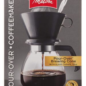 Melitta Filtro De Cono Para Cafetera 10 Taza, 1 Unidad Color Glass Carafe