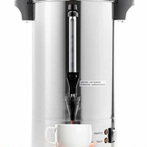 Sybo Rcmo15s-8c Cafetera De Percolado De Acero Inoxidable De