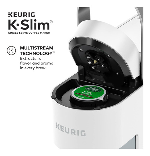Keurig - Cafetera K-slim Para Cápsulas K-cup De Una Sola T. Color Blanco - Imagen 4