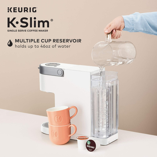 Keurig - Cafetera K-slim Para Cápsulas K-cup De Una Sola T. Color Blanco - Imagen 7