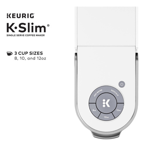 Keurig - Cafetera K-slim Para Cápsulas K-cup De Una Sola T. Color Blanco - Imagen 9