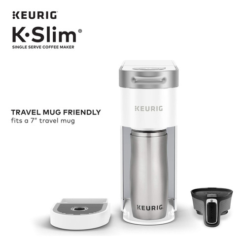Keurig - Cafetera K-slim Para Cápsulas K-cup De Una Sola T. Color Blanco - Imagen 10