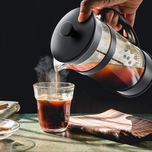 Cafetera Francesa - Para Café Espresso Y Té - por Utopi. Color Black - Imagen 4