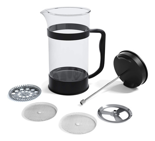 Cafetera Francesa - Para Café Espresso Y Té - por Utopi. Color Black - Imagen 5