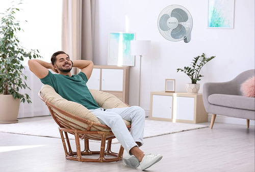 Comfort Zone Ventilador De Pared 16'' Y 3 Velocidades Cz16wr Color De La Estructura Blanco Diámetro 40640 Cm Material De Las Aspas Plástico - Imagen 6