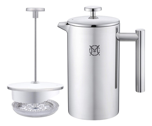 Cafetera Térmica De Acero Inoxidable 350 Ml Prensa Frances - Imagen 3