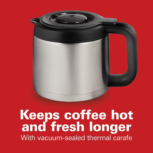 Cafetera Programable De Llenado Frontal Hamilton Beach Con J Color Black And Stainless - Imagen 3