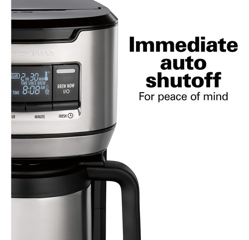 Cafetera Programable De Llenado Frontal Hamilton Beach Con J Color Black And Stainless - Imagen 5