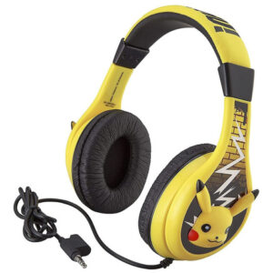 Pokemon Pikachu Auriculares Para Niños, Diadema Ajustable, S