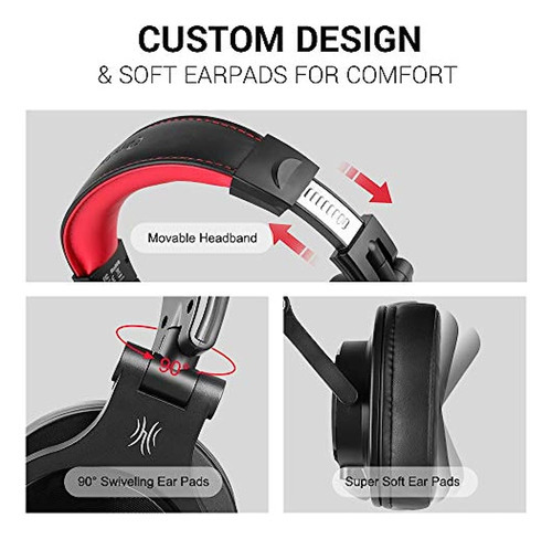 Oneodio A71 Audífonos Con Cable Para Colocar Sobre Las Ore - Imagen 9