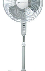 Comfort Zone Czst161bte Ventilador De Pedestal 16'' Cantidad De Aspas 3 Color De La Estructura Plastico Diámetro 73 Cm Material De Las Aspas Plástico