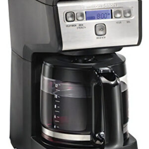 Cafetera Programable Compacta De 12 Tazas Hamiton Beach, Neg