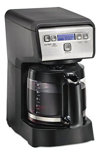 Cafetera Programable Compacta De 12 Tazas Hamiton Beach, Neg