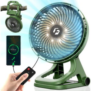 Ventilador De Camping Portátil Con Abrazadera Colosal, Ven