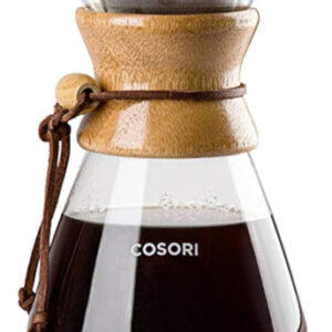 Cosori Pour Maker, Cafetera De Vidrio De 34 Onzas Y Cafetera