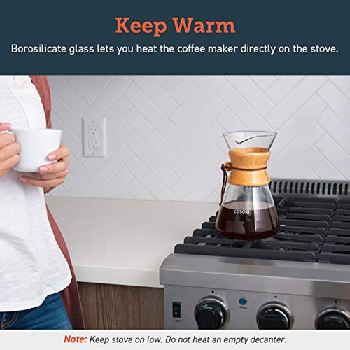 Cosori Pour Maker, Cafetera De Vidrio De 34 Onzas Y Cafetera - Imagen 6