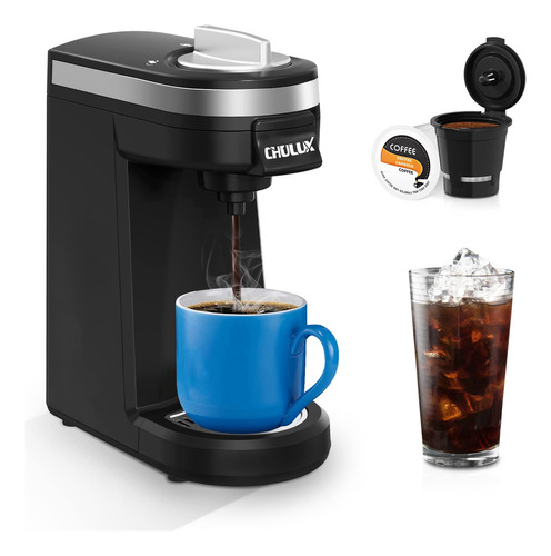 Chulux Cafetera De Una Sola Porción Para Cápsulas K-cup Y. Color Negro