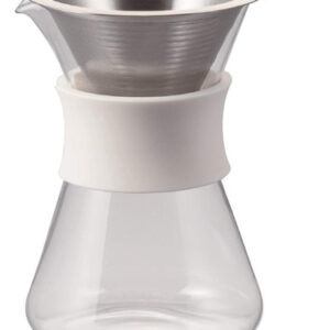 Hario Simplemente Cafetera De Vidrio, 13.5 Fl Oz Color Blanco