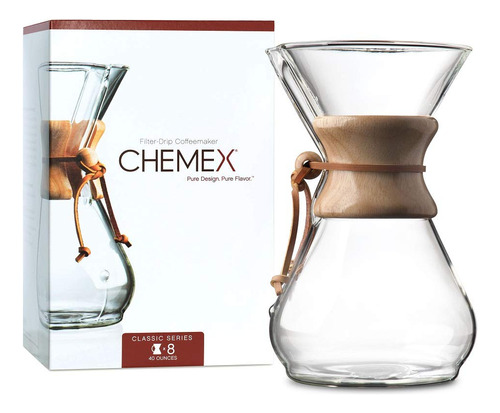Cafetera De Vidrio Chemex, Classic, Transparente - Imagen 3