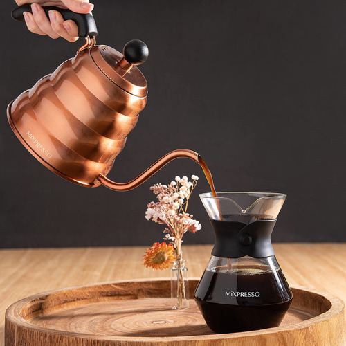 Mixpresso Coffee Cafetera De Derrame, Transparente Color Vidrio Transparente - Imagen 3