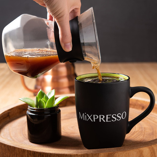 Mixpresso Coffee Cafetera De Derrame, Transparente Color Vidrio Transparente - Imagen 4