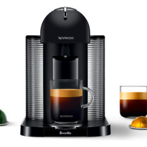 Breville - Cafetera Nespresso Vertuo Para Café Común Y Ex. Color Negro Mate