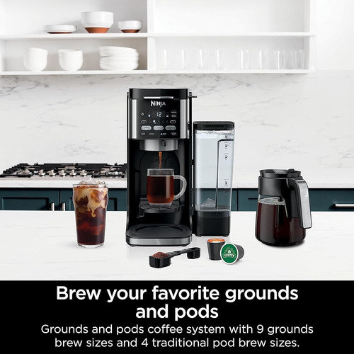 Ninja Cfp101 Cafetera Dual Brew Hot & Iced, De Una Sola Porc - Imagen 3
