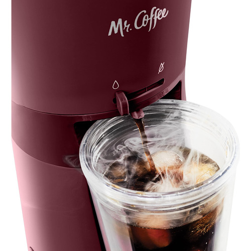 Mr. Cafetera Para Café Helado, Borgoña Color Burgundy - Imagen 3