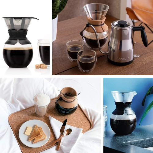 Cafetera Bodum Pour Over 11592 Manual Cork De Filtro - Imagen 10