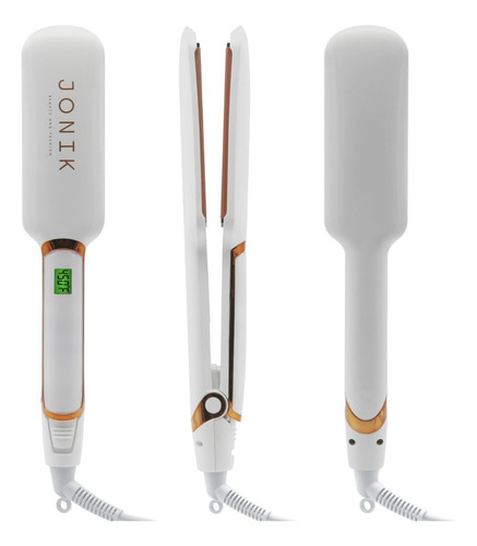 Plancha Y Rizadora De Cabello Profesional, Tecnología Infr. Color Blanco