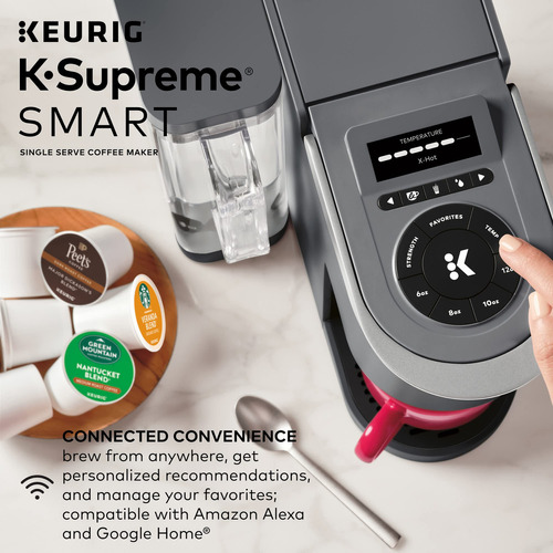 Keurig K-supreme Smart - Cafetera Inteligente, Tecnología . Color Gris - Imagen 5