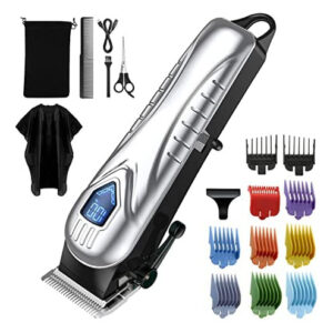 Cortadora De Pelo Para Hombres Y Mujeres, Kit De Corte De P. Color Astilla