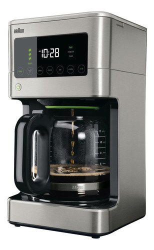 Braun Brewsense - Cafetera De Goteo De 12 Tazas, Acero Inox. Color Acero Inoxidable