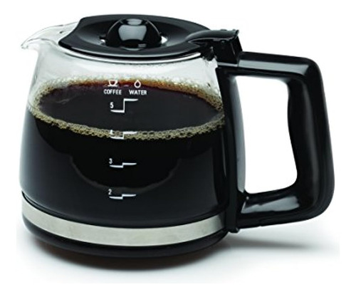 Mini Cafetera De Goteo De 5 Tazas, Negra Y Acero Inoxidable - Imagen 4