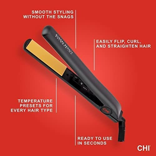 Plancha Alisadora De Cabello Chi, De Cerámica, Ergonómico - Imagen 6
